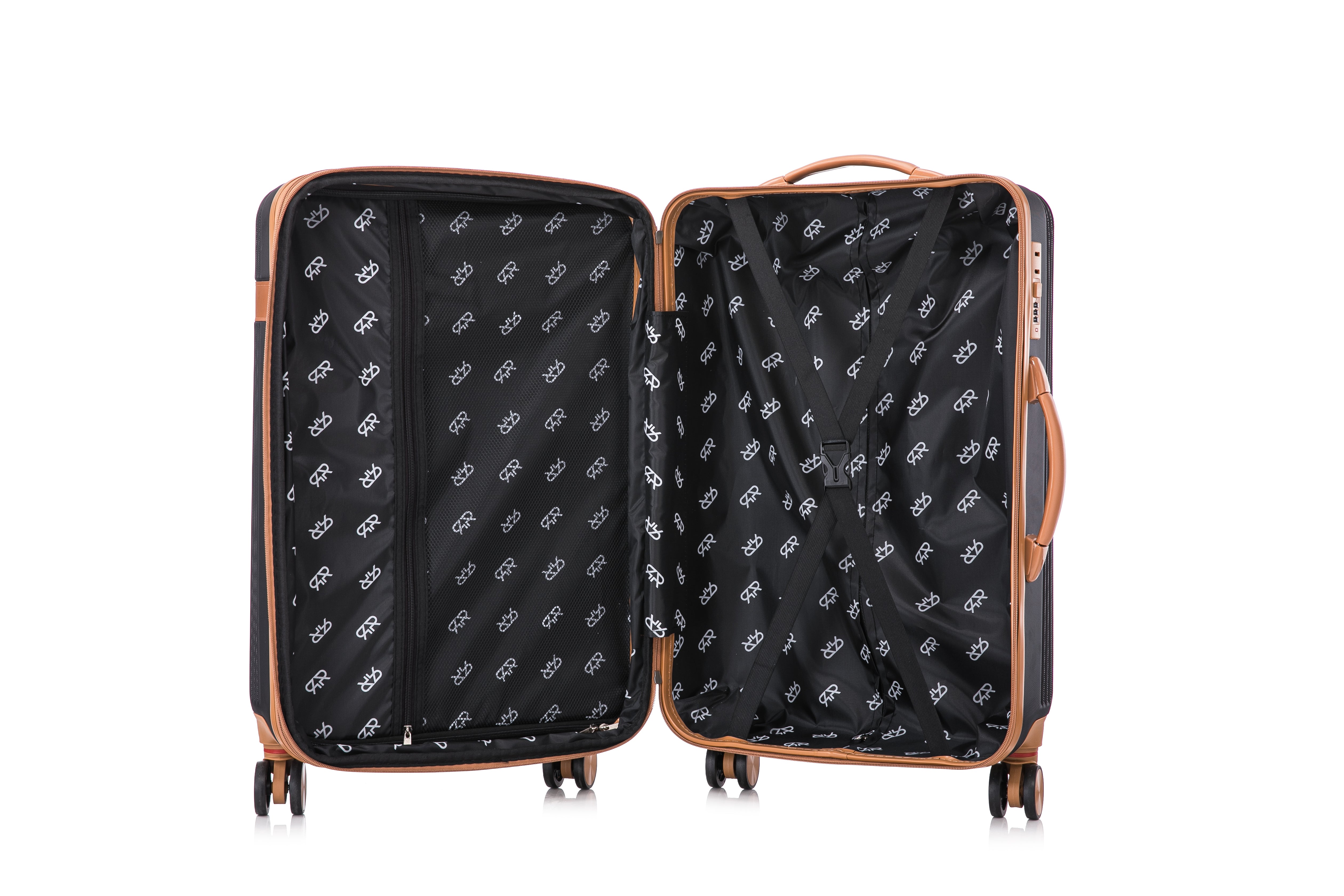 Milan 3 piece suitcase set green