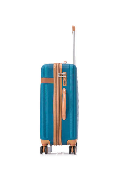 Milan 3 piece suitcase set green