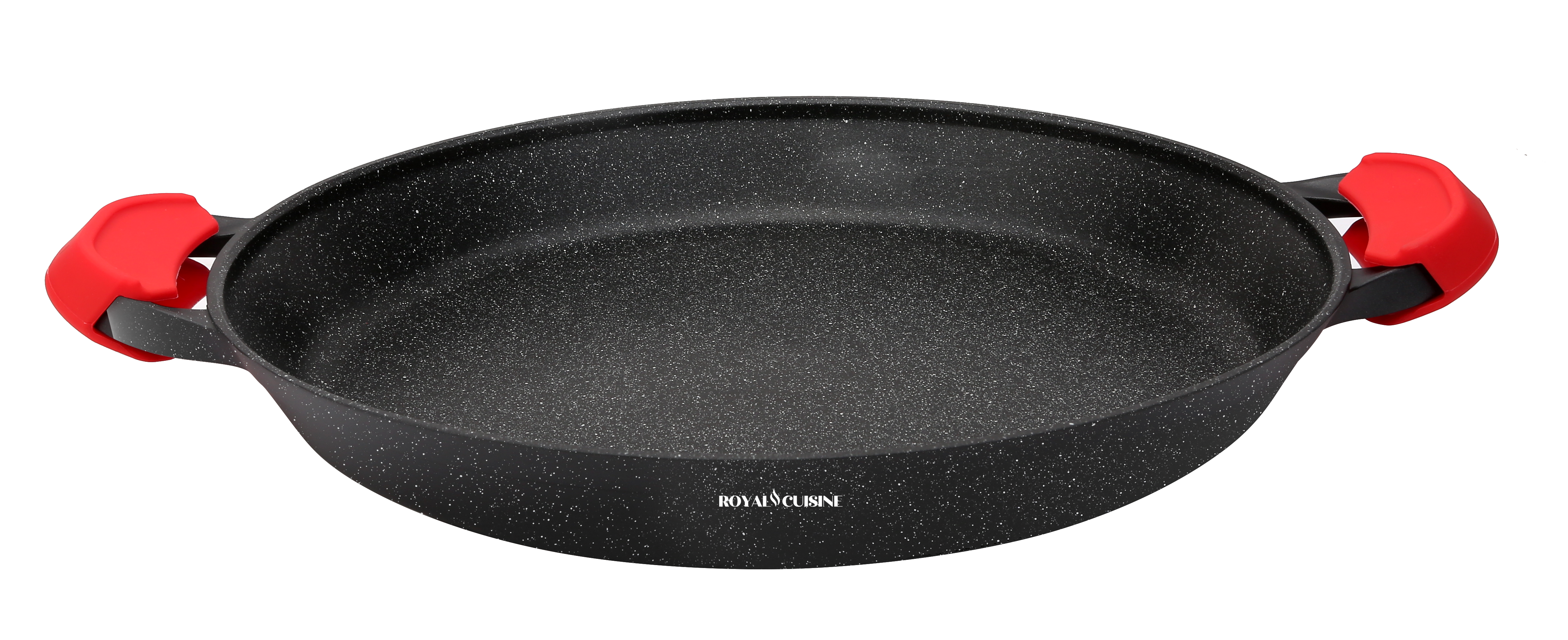 Paella pan met verwijderbare silicone handgrepen 32 - 40 CM